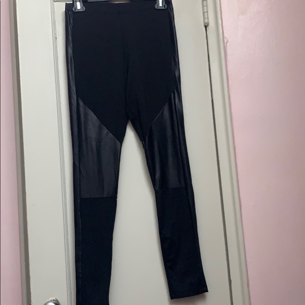 Leather leggings